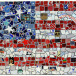 Mosaic Flag by Dora Aldworth Grinnell