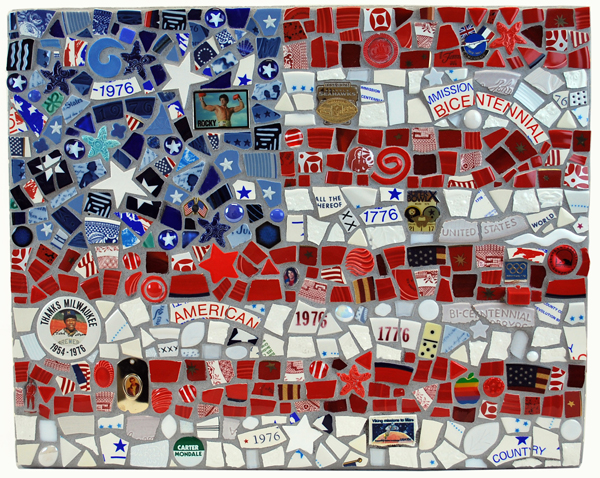 Mosaic Flag by Dora Aldworth Grinnell