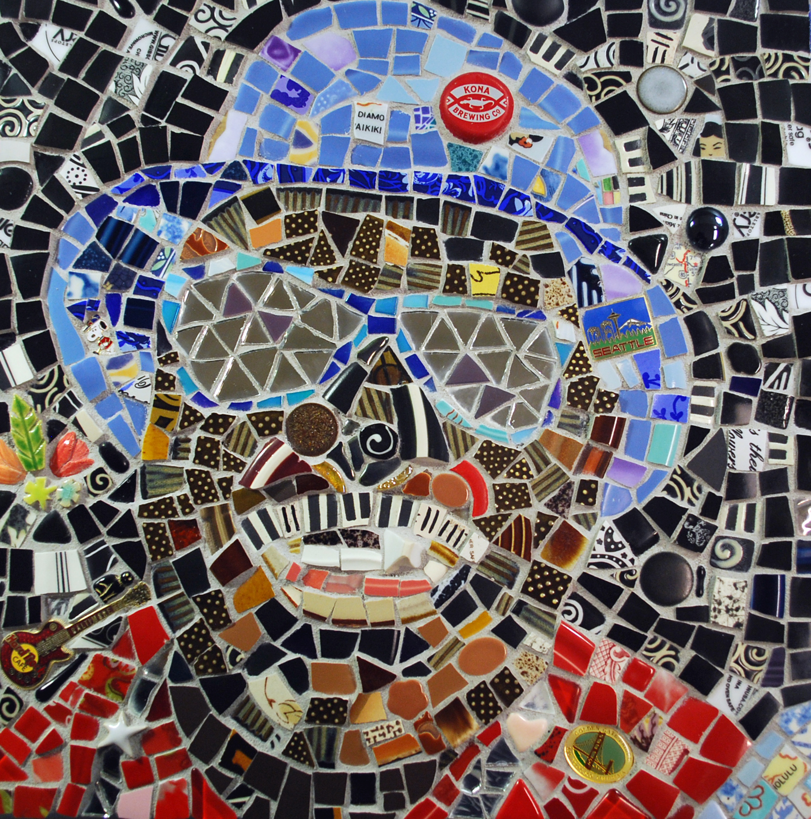 mosaic portrait of Harvey